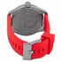 Diesel Rasp DZ1806 Herrenuhr - Graues Zifferblatt, Rotes Silikonarmband