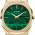 D1 Milano Ultra Thin D1-UTBJ30 Orologio da uomo - Acciaio inossidabile dorato, quadrante verde malachite