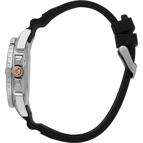 Sector 450 R3251276006 Men's 41mm Black Dial Watch – Silicone Strap, 10ATM, Date
