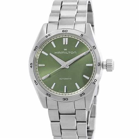 Hamilton Jazzmaster Performer Auto H36105160 - Acciaio inossidabile 34 mm, quadrante verde