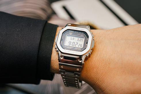 CASIO & VINTAGECasio G - Shock GMW - B5000D - 1ER Men's Full - Metal Digital Watch - Silver Stainless Steel, Bluetooth, SolaWATCHESEcecile