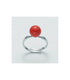 Miluna LID3310 Women's Ring - 925 Silver with 9mm Coral Aggregate