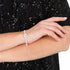 Gucci Interlocking G Sterling Silver Bracelet with Flower Motifs - Adjustable Length