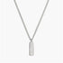 Gucci 925 Sterling Silver Diagonal Interlocking G Necklace - Model YBB774055001