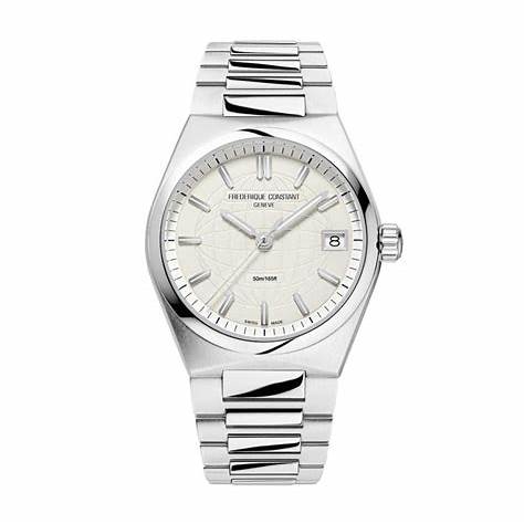 Frederique Constant Highlife Donna Quarzo FC-240SI2NH6B - Acciaio inossidabile, quadrante argentato, 31mm