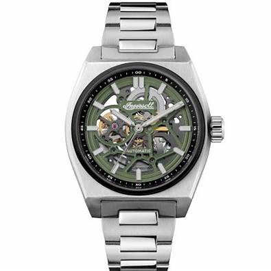 Ingersoll I14304 Vert Orologio automatico da uomo - Acciaio inossidabile argento, quadrante verde