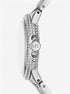 Michael Kors MK4804 Women's Mini Camille Silver-Tone Watch with Pavé Crystal Bezel