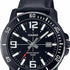 Casio MTP-VD01BL-1BVUDF Men's Watch - Black Dial, Leather Strap