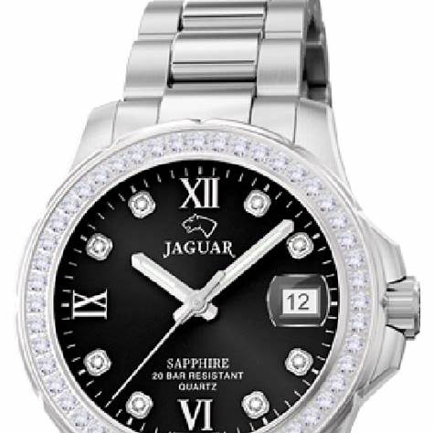 Jaguar J892/4 Women's Watch - Stainless Steel Bracelet, Black Dial