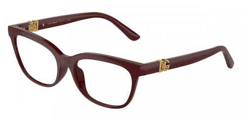 Dolce & Gabbana DG3419 3091 52 Women's Eyeglasses – Bordeaux Square Acetate Frame