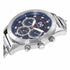 Mark Maddox HM7132-36 Men's Multifunction Watch - Stainless Steel Bracelet, Blue Dial