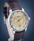 Zeppelin Friedrichshafen Automatic 8556-5 Men's Watch - Gold Dial, Brown Leather Strap