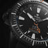 Zodiac Super Sea Wolf Pro-Diver GMT ZO3557 Men's Automatic Watch - Black Dial, Black Rubber Strap