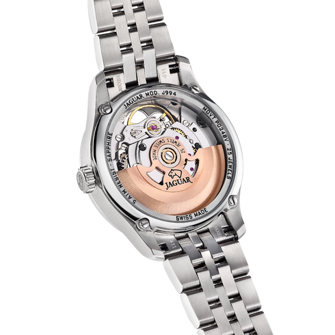 Jaguar J994/1 Reloj automático de señora - caja de acero, esfera blanca de nácar