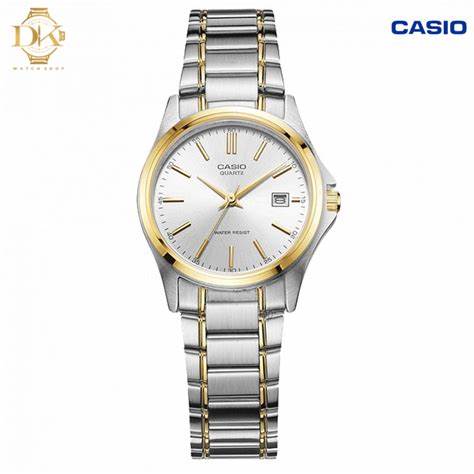 Orologio Casio LTP-1183G-7ADF da donna in acciaio inossidabile bicolore - Quadrante argentato