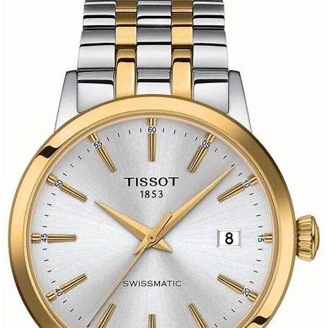 Tissot Classic Dream Swissmatic Men's Watch - Silver Dial, Two-Tone Stainless Steel Bracelet