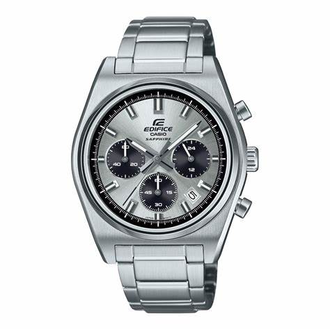 Casio Edifice EFB-730D-7AVUEF Men's Chronograph Watch - Silver Dial, Stainless Steel Bracelet