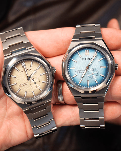 CITIZENCitizen Zenshin 60 NK5020 - 58L Auto Watch – Light Blue Dial, Super Titanium CaseWATCHESEcecile