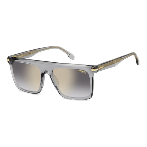 Carrera 359/S KB7/FQ Men's Sunglasses - Transparent Grey Frame, Grey Shaded Gold Mirror Lenses