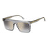 Carrera 359/S KB7/FQ Men's Sunglasses - Transparent Grey Frame, Grey Shaded Gold Mirror Lenses