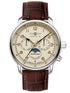 Zeppelin 9636-5 Méditerranée Moonphase Watch - Beige Dial, Brown Leather