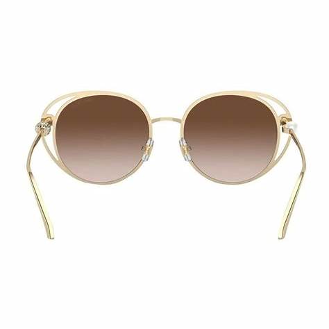 Jimmy Choo JC 4003HB Women's Sunglasses - 53mm, Pale Gold Frame with Brown Gradient Lenses