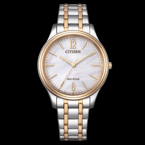 Citizen EM0416-78A Eco-Drive Women's Watch - Two-Tone Stainless Steel