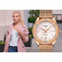 Orologio Tissot PR 100 Sport Chic Donna - Quadrante rosa madreperla, bracciale a maglie in PVD oro rosa