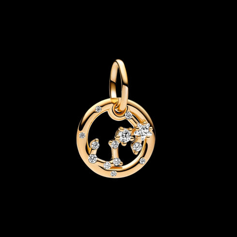 Pandora 762710C01 Charm Zodiaco Scorpione - Placcato oro 14k con zirconi chiari