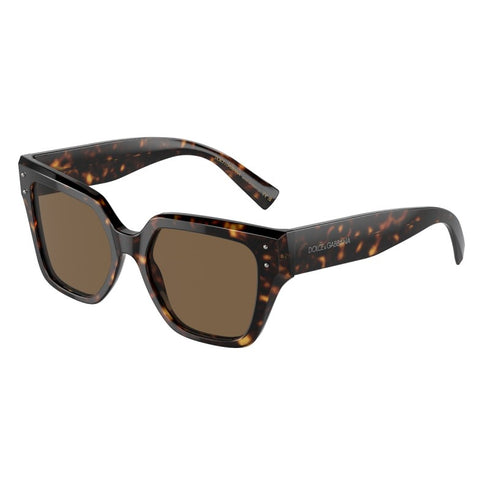 Dolce & Gabbana DG 4471 502/73 52 Women's Sunglasses – Havana Frame, Brown Lenses