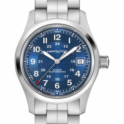 Hamilton Khaki Field Auto H70455140 – 38mm Blue Dial, Steel Bracelet, 80h Power