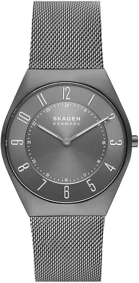 SKAGEN DENMARKSkagen Denmark Grenen SKW6824 Ultra Slim Watch – 37mm Charcoal Dial, Mesh Strap, QuartzWATCHESEcecile