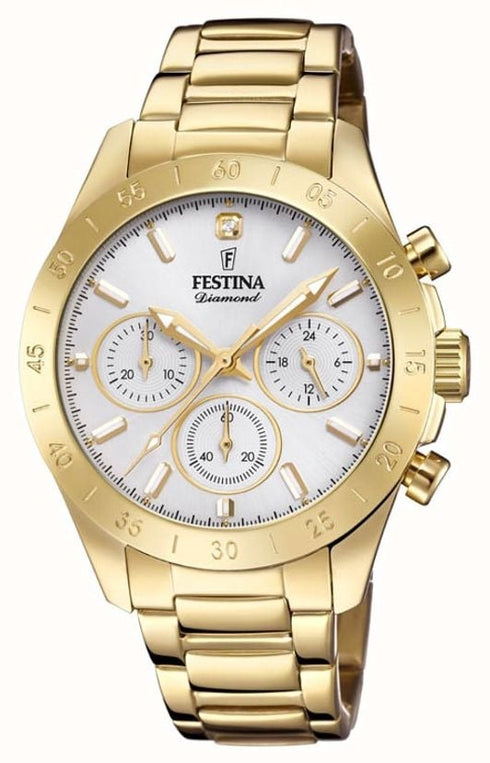Festina F20400/1 Ladies “Boyfriend” Chronograph – Gold Stainless 38.5mm