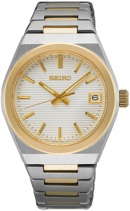 SEIKOSeiko SUR578P1 Women's Quartz Watch - Two - Tone Steel, White Dial, 34mmWATCHESEcecile