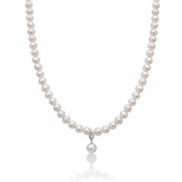 Collana da donna Miluna PCL5527V - Oro bianco 18 carati con perle d'acqua dolce