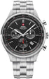 Swiss Military SM34081-01 Men's Analog Quartz Chronograph Watch - Stainless Steel with Black Dial