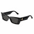 Jimmy Choo JC 5035B 500087 Women's Cat-Eye Sunglasses - Black Frame, Dark Gray Lenses