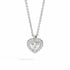 Recarlo P67SC022/039-45 Collana in oro bianco con diamanti a forma di cuore - 0,39ct, Collezione Anniversary Love, 45 cm