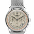 Zeppelin LZ126 Los Angeles Cronografo 7614M-5 Orologio da uomo - Quadrante beige, bracciale a maglie in acciaio inossidabile