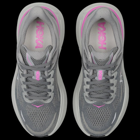 Hoka Bondi 9 Gris Rose Femme