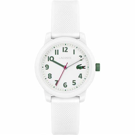 Lacoste 2030039 Kids' Watch - White Silicone Strap, White Dial, 33mm