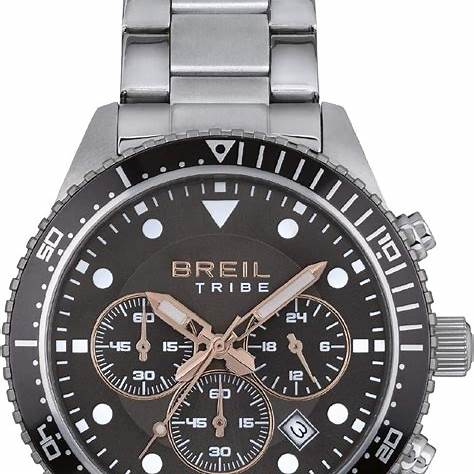 Breil Jato EW0657 Men's Chronograph Watch - Black Dial, Stainless Steel