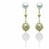 Miluna PER2450G Women's Earrings - 925 Sterling Silver with White Pearls