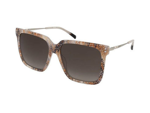 Missoni MIS 0107/S Occhiali da sole da donna - 57 mm, montatura beige con lenti marrone sfumato
