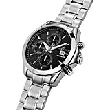Philip Watch R8223165002 Blaze Herren-Chronograph - 41 mm, schwarzes Zifferblatt, Automatik, Stahlarmband
