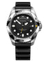 Victorinox Dive Pro Quartz Men's Watch - Stainless Steel Case, Black Dial, Black Rubber Strap