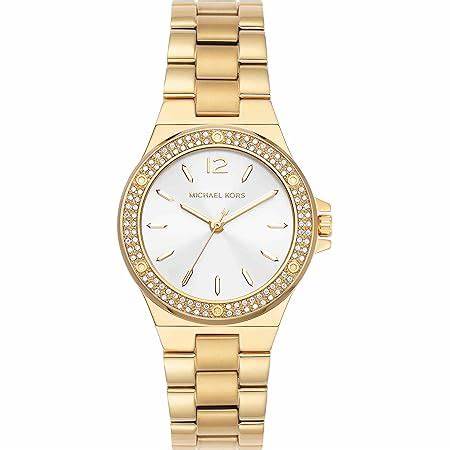 Michael Kors Mini Lennox MK7278 Orologio da donna - Tono oro, lunetta con cristalli pavé