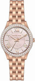 Michael Kors MK4845 Orologio da donna Mini Harlowe in tonalità oro rosa con lunetta in cristallo pavé