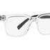 Dolce & Gabbana DG 5101 3133 V 50 Men's Eyeglasses – Transparent Crystal Frame, Demo Lenses