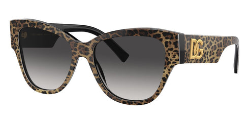 Dolce & Gabbana DG4449 3163/8G Women's Sunglasses - Leopard Frame, Grey Gradient Lenses